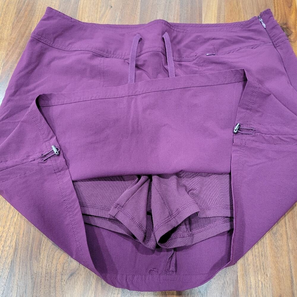 Green Tea Skort Skirt Side Zip Pockets Size XXL - Picture 3 of 10